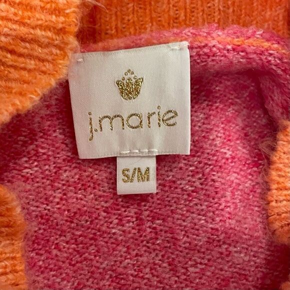 J. Marie Oversized Slouchy Mock Neck Sweater Pink Size M Cozy - Picture 4 of 5